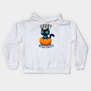 Happy Meowloween (Alternate design) Kids Hoodie